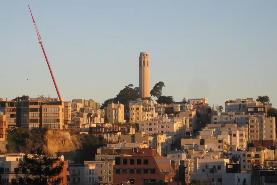San Francisco Coit Tower Construction